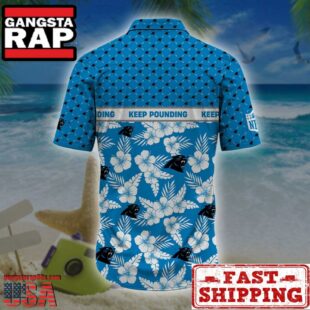 Carolina Panthers NFL Palm Leaves Hawaiian Shirt