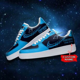 Carolina Panthers NFL Personalized Air Force Sneaker