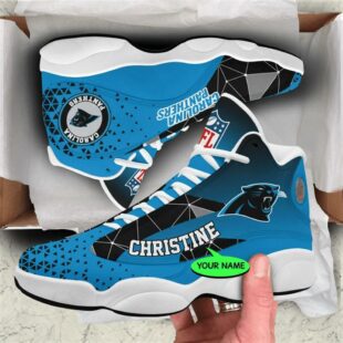 Carolina Panthers NFL Personalized Jordan 13 Shoes