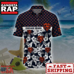 Chicago Bears NFL Palm Leaves Hawaiian Shirt