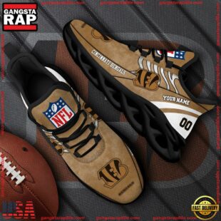 Cincinnati Bengals NFL Clunky Shoes For Fans Custom Name And Number