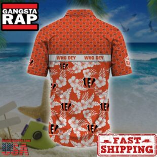 Cincinnati Bengals NFL Palm Leaves Hawaiian Shirt