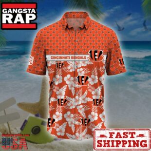 Cincinnati Bengals NFL Palm Leaves Hawaiian Shirt