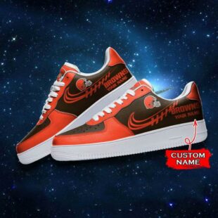 Cleveland Browns NFL Personalized Air Force Sneaker