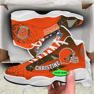 Cleveland Browns NFL Personalized Jordan 13 Shoes