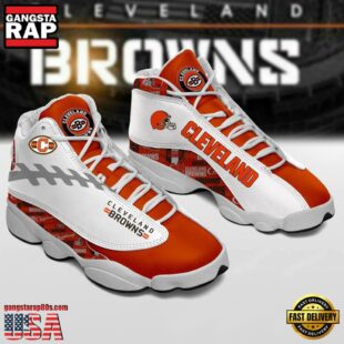 Cleveland Browns NFL Ver 3 Air Jordan 13 Sneaker - Gift For Fans