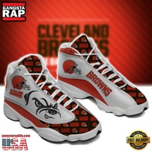 Cleveland Browns NFL Ver 4 Air Jordan 13 Sneaker - Gift For Fans