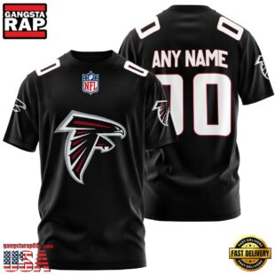 Custom Name And Number Atlanta Falcons NFL Team Sport 3D T-Shirt