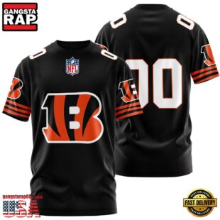 Custom Name And Number Cincinnati Bengals NFL Team Sport 3D T-Shirt