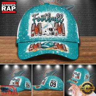 Custom Name And Number Miami Dolphins NFL Football Mom Baseball Cap