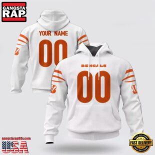 Custom Name And Number NFL Cincinnati Bengals Christmas Spirit All Over Print Hoodie Shirt