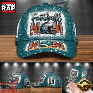 Custom Name And Number Philadelphia Eagles NFL Football Mom Baseball Cap