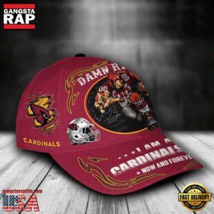 Custom Name Arizona Cardinals NFL Mascot Damn Right Football Team Baseball Cap