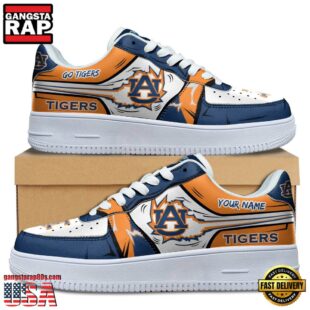 Custom Name Auburn Tigers Air Force 1 Shoes