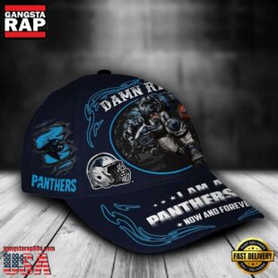 Custom Name Carolina Panthers NFL Mascot Damn Right Football Team Baseball Cap