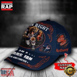 Custom Name Chicago Bears NFL Mascot Damn Right Football Team Baseball Cap