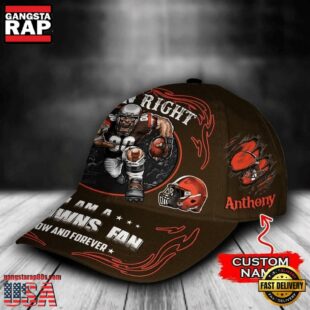 Custom Name Cleveland Browns NFL Mascot Damn Right Football Team Baseball Cap