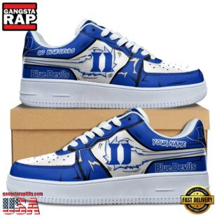 Custom Name Duke Blue Devils Air Force 1 Shoes