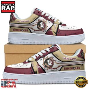 Custom Name Florida State Seminoles Air Force 1 Shoes