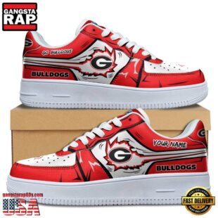 Custom Name Georgia Bulldogs Air Force 1 Shoes