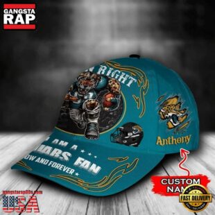 Custom Name Jacksonville Jaguars NFL Mascot Damn Right Football Team Baseball Cap