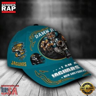 Custom Name Jacksonville Jaguars NFL Mascot Damn Right Football Team Baseball Cap