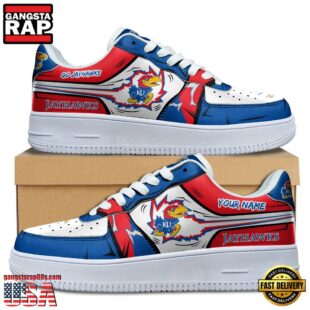 Custom Name Kansas Jayhawks Air Force 1 Shoes