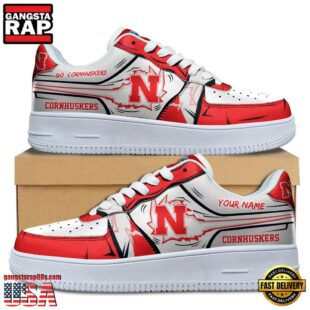 Custom Name Nebraska Cornhuskers Air Force 1 Shoes