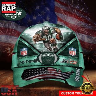 Custom Name New York Jets NFL Super Bowl LIX Baseball Cap