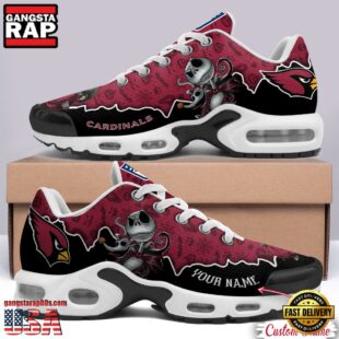 Custom Name NFL Arizona Cardinals Jack Skellington Air Max Plus Shoes