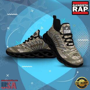 Custom Name NFL Baltimore Ravens Camo Veteran Day Max Soul Shoes