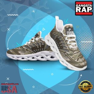 Custom Name NFL Buffalo Bills Camo Veteran Day Max Soul Shoes