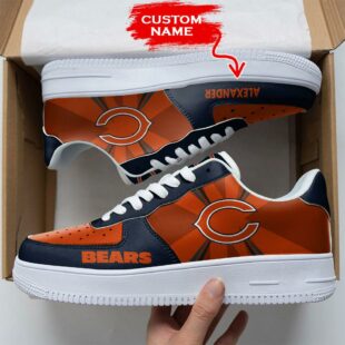 Custom Name NFL Chicago Bears Custom Air Force 1 Shoes For Fans