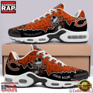 Custom Name NFL Chicago Bears Jack Skellington Air Max Plus Shoes