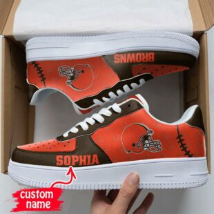 Custom Name NFL Cleveland Browns Air Force 1