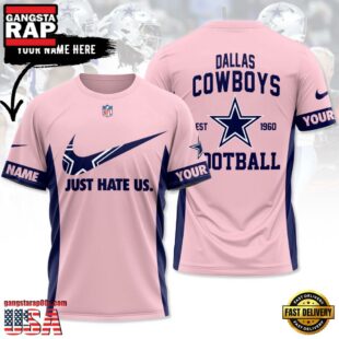 Custom Name NFL Dallas Cowboy Team All Over Print T-Shirt For Fans