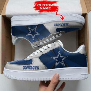 Custom Name NFL Dallas Cowboys Custom Air Force 1 Shoes For Fans