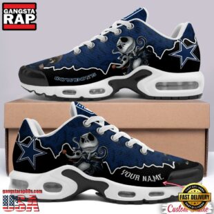 Custom Name NFL Dallas Cowboys Jack Skellington Air Max Plus Shoes