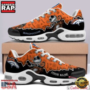 Custom Name NFL Denver Broncos Jack Skellington Air Max Plus Shoes