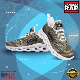 Custom Name NFL Detroit Lions Camo Veteran Day Max Soul Shoes