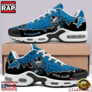 Custom Name NFL Detroit Lions Jack Skellington Air Max Plus Shoes