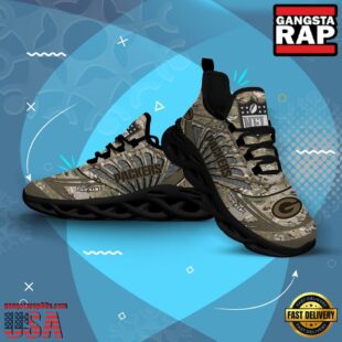 Custom Name NFL Green Bay Packers Camo Veteran Day Max Soul Shoes