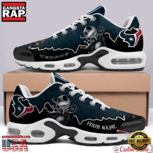 Custom Name NFL Houston Texans Jack Skellington Air Max Plus Shoes