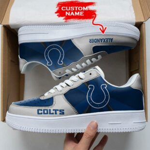 Custom Name NFL Indianapolis Colts Custom Air Force 1 Shoes For Fans