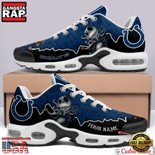 Custom Name NFL Indianapolis Colts Jack Skellington Air Max Plus Shoes