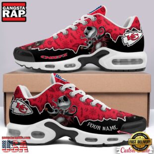 Custom Name NFL Kansas City Chiefs Jack Skellington Air Max Plus Shoes