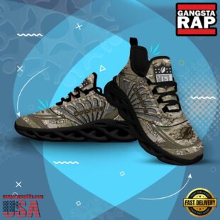 Custom Name NFL Miami Dolphins Camo Veteran Day Max Soul Shoes