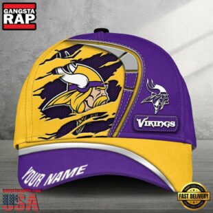 Custom Name NFL Minnesota Vikings Baseball Classic Cap