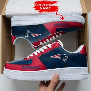 Custom Name NFL New England Patriots Custom Air Force 1 Shoes For Fans