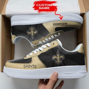 Custom Name NFL New Orleans Saints Custom Air Force 1 Shoes For Fans